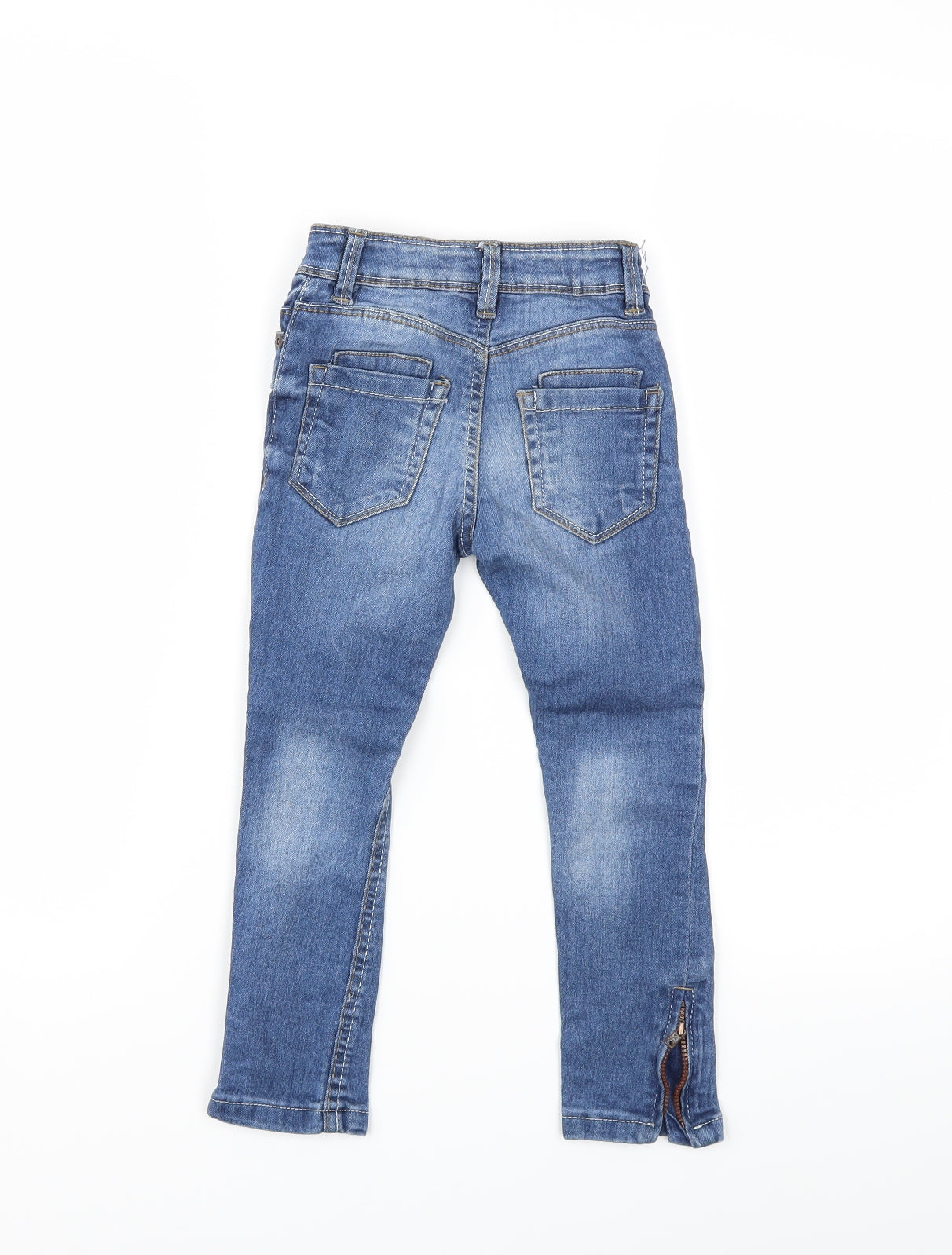 Denim & Co. Girls Blue  Denim Skinny Jeans Size 4-5 Years