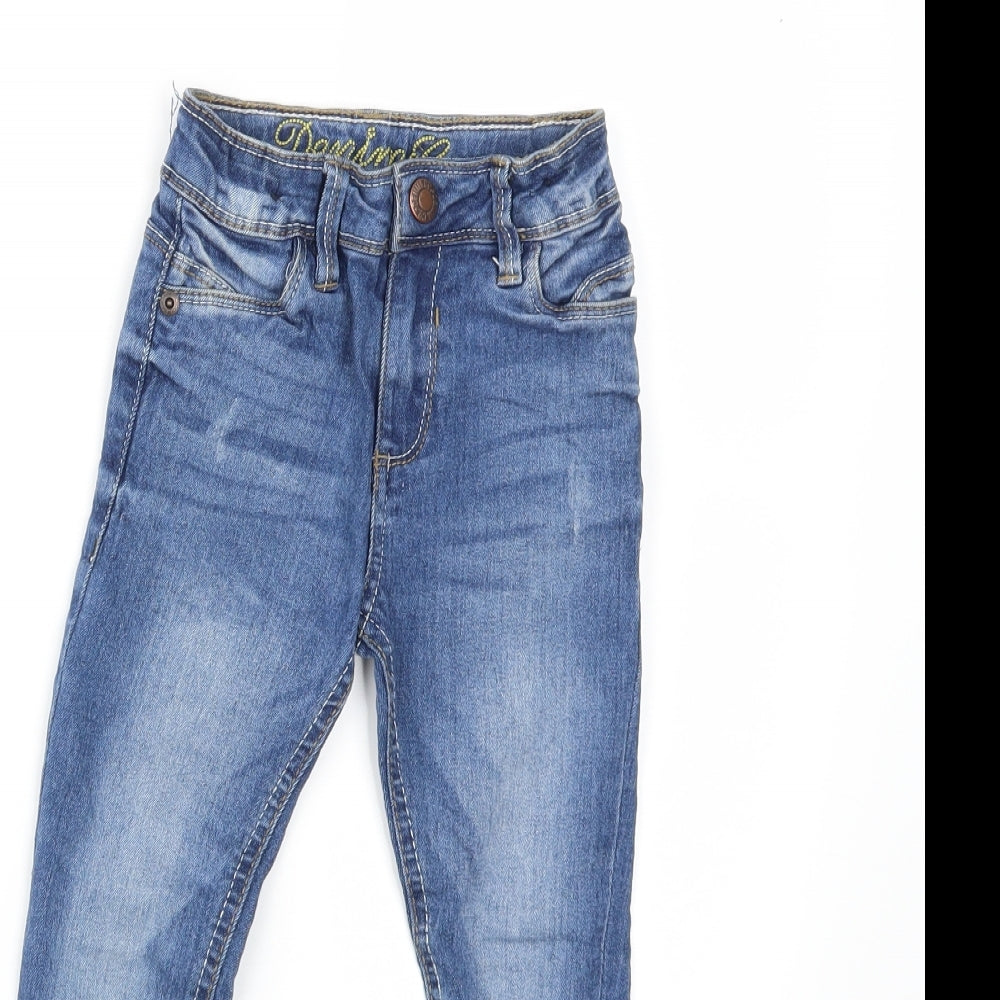 Denim & Co. Girls Blue  Denim Skinny Jeans Size 4-5 Years