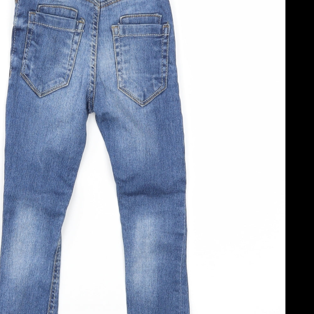Denim & Co. Girls Blue  Denim Skinny Jeans Size 4-5 Years