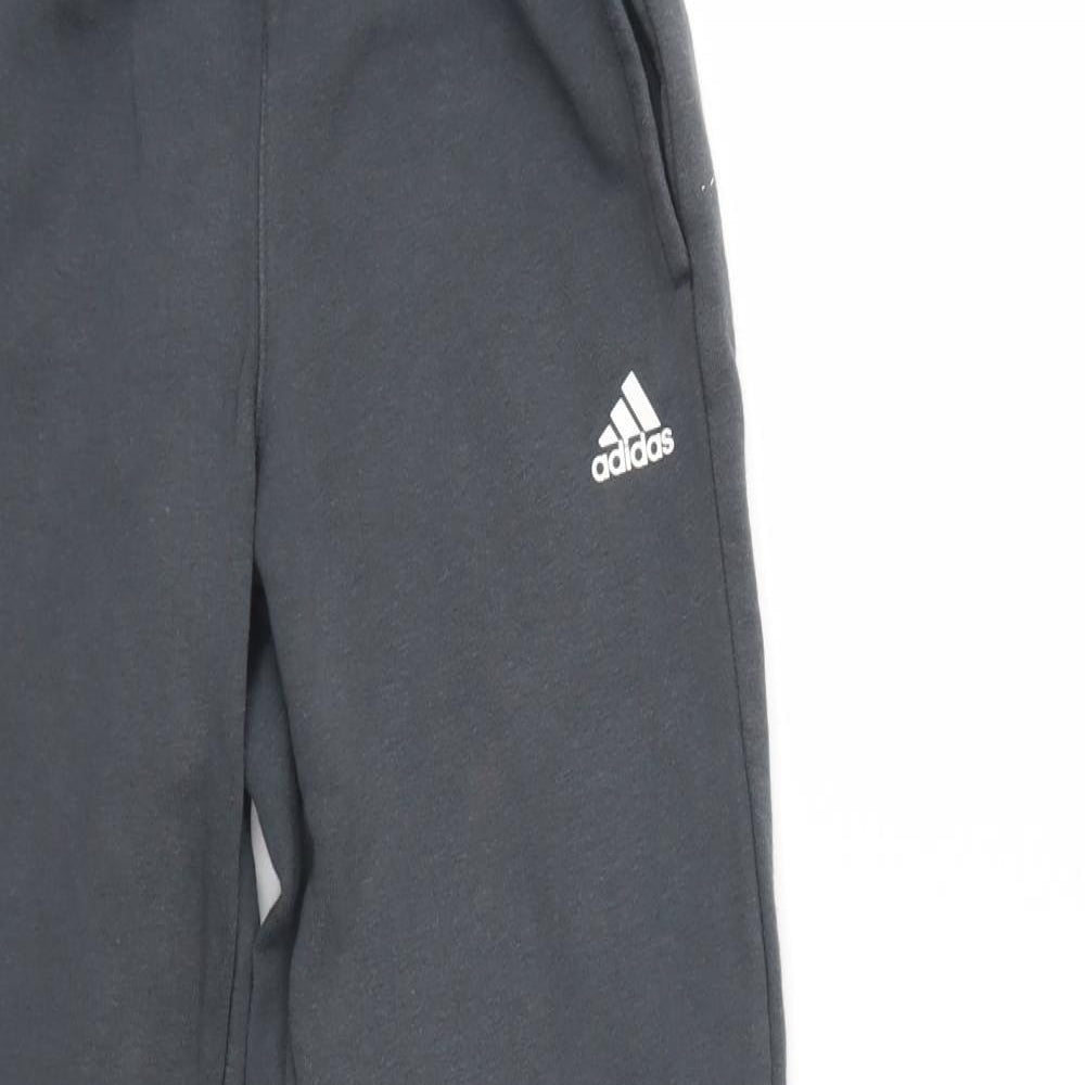 adidas Boys Grey   Sweatpants Trousers Size 9-10 Years