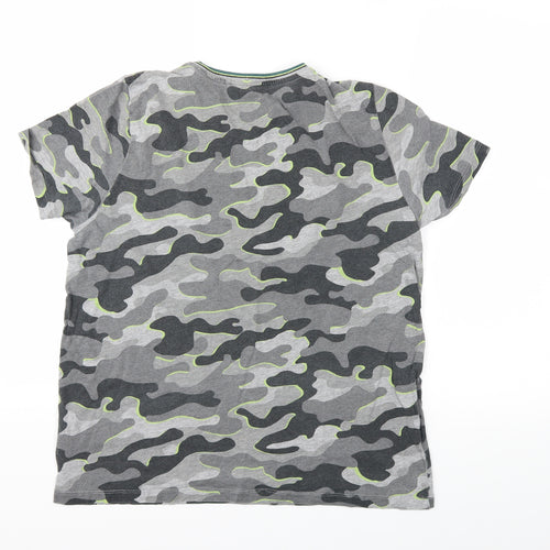 NEXT Boys Grey Camouflage  Basic T-Shirt Size 16 Years