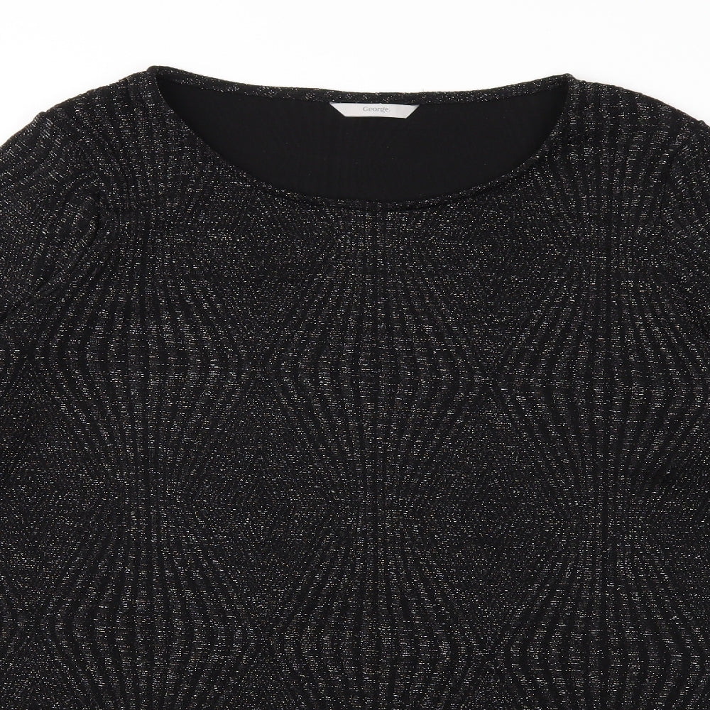 George Womens Black   Basic Blouse Size 24