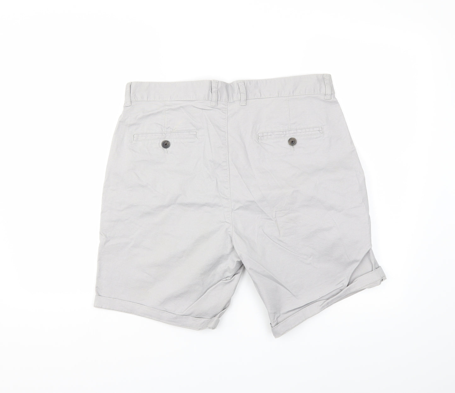 Acw85 Mens Grey   Chino Shorts Size 36 in