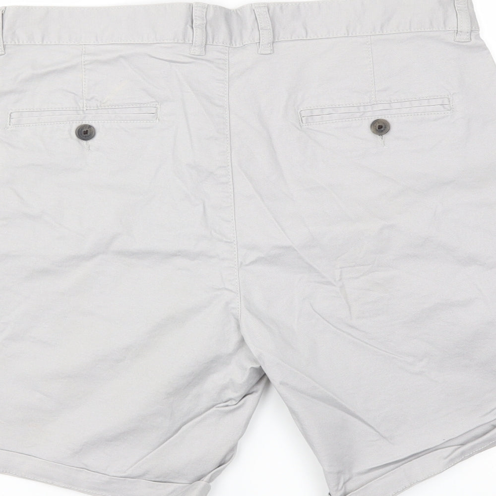 Acw85 Mens Grey   Chino Shorts Size 36 in