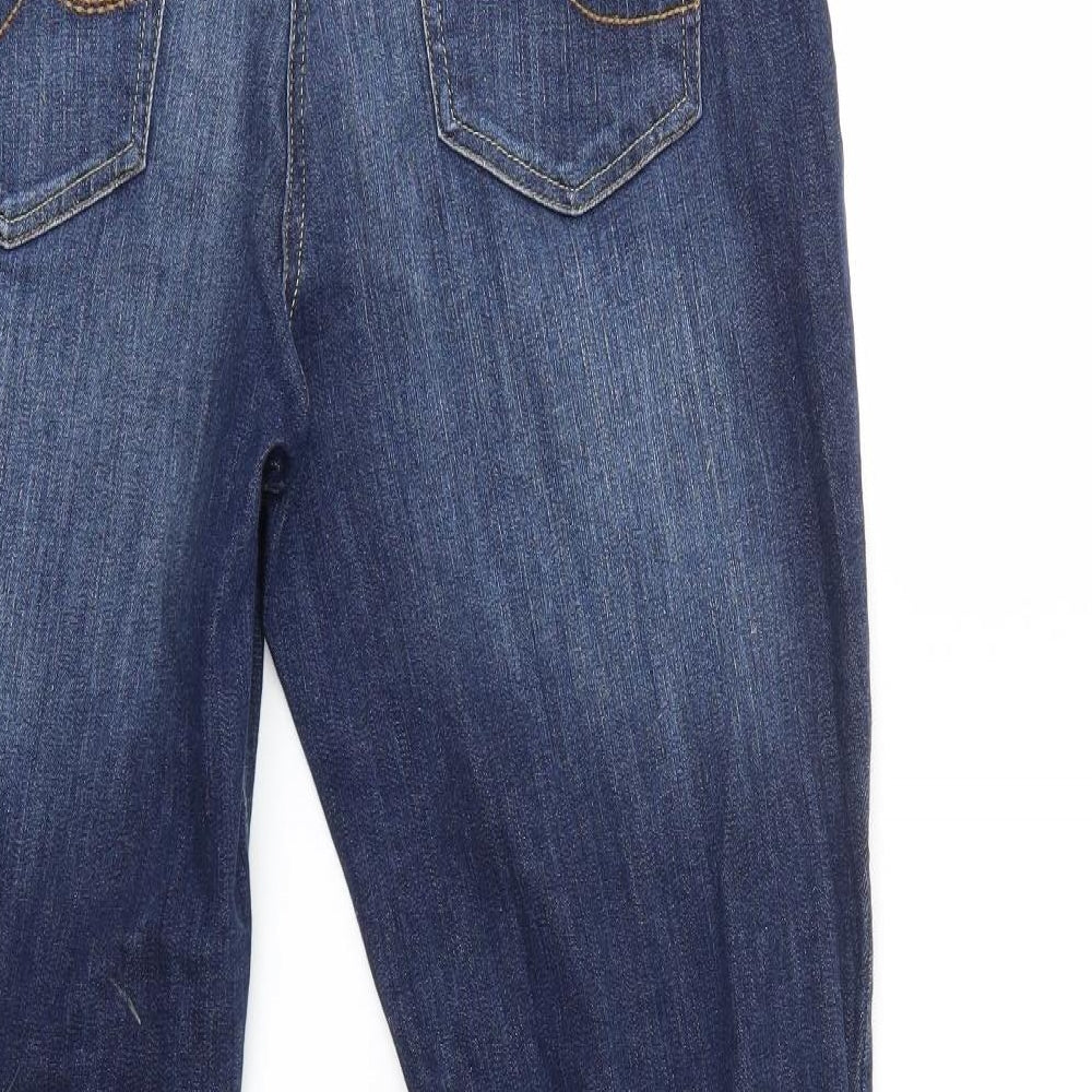 TU Womens Blue  Denim Straight Jeans Size 14 L28 in