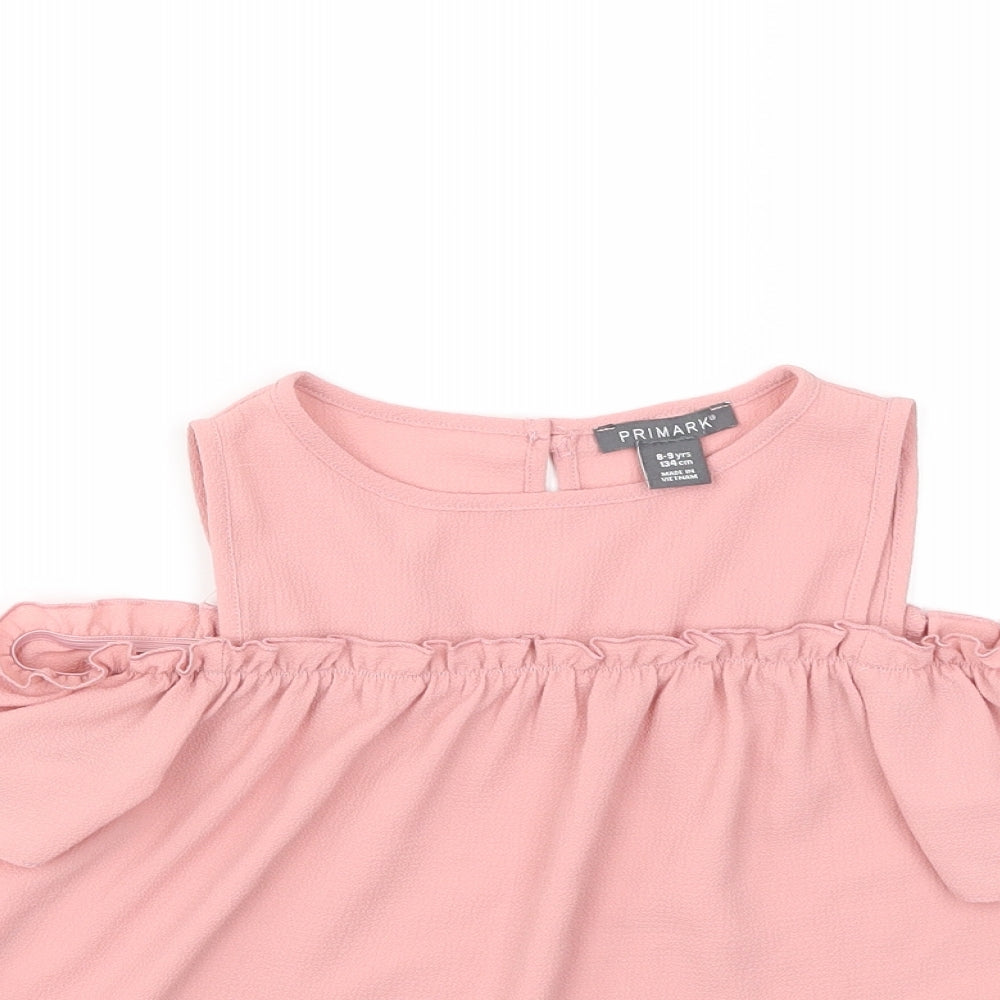 Primark Girls Pink   Basic Blouse Size 8 Years