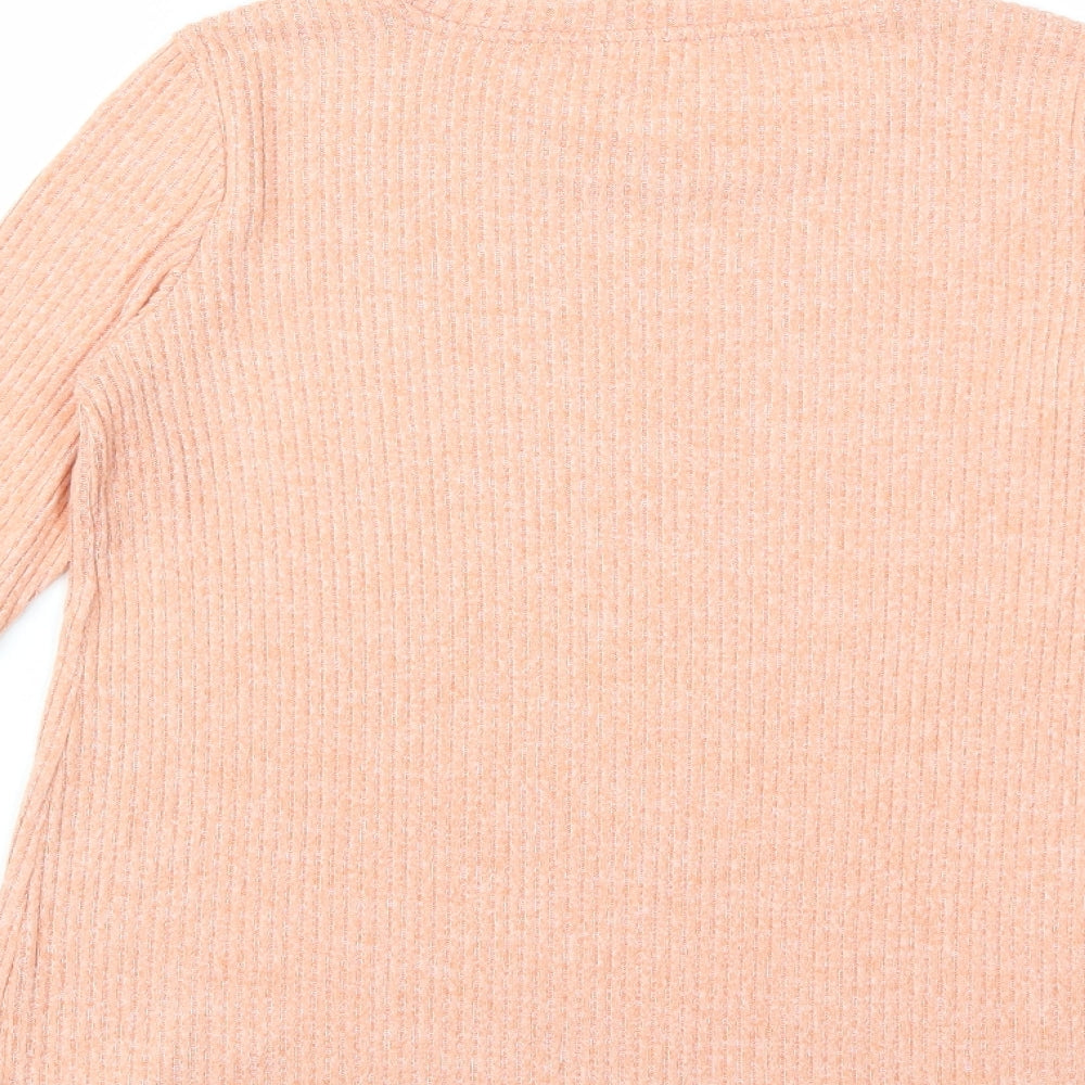 American Eagle Outfitters Womens Orange  Knit Pullover Jumper Size XS