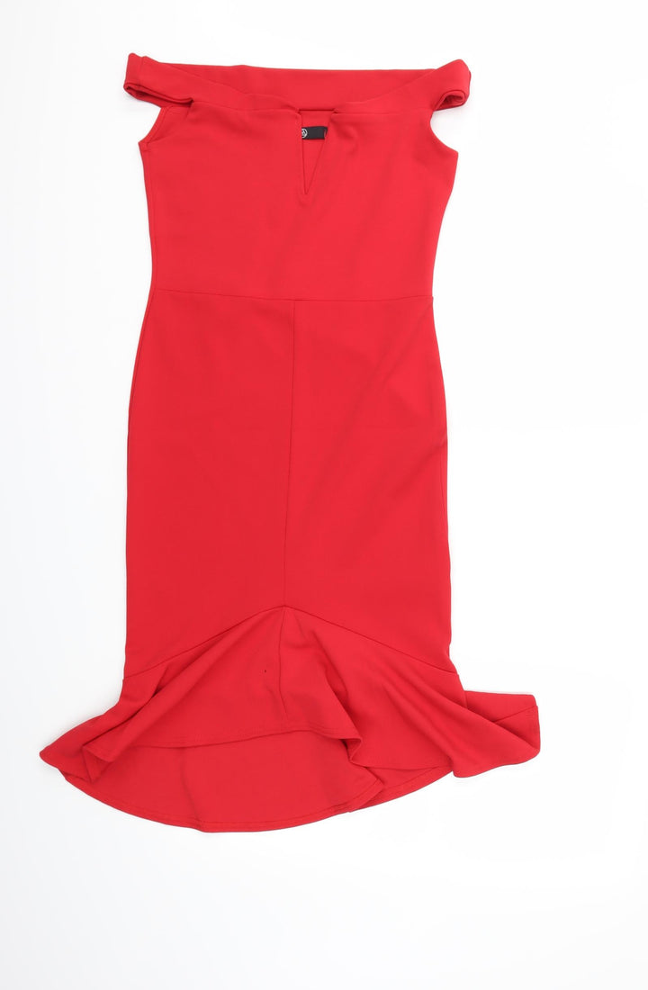 Missguided Womens Red   Ball Gown  Size 10