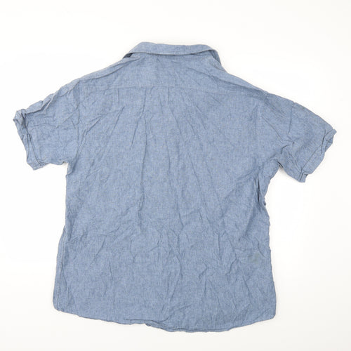 TU Mens Blue    Button-Up Size XL