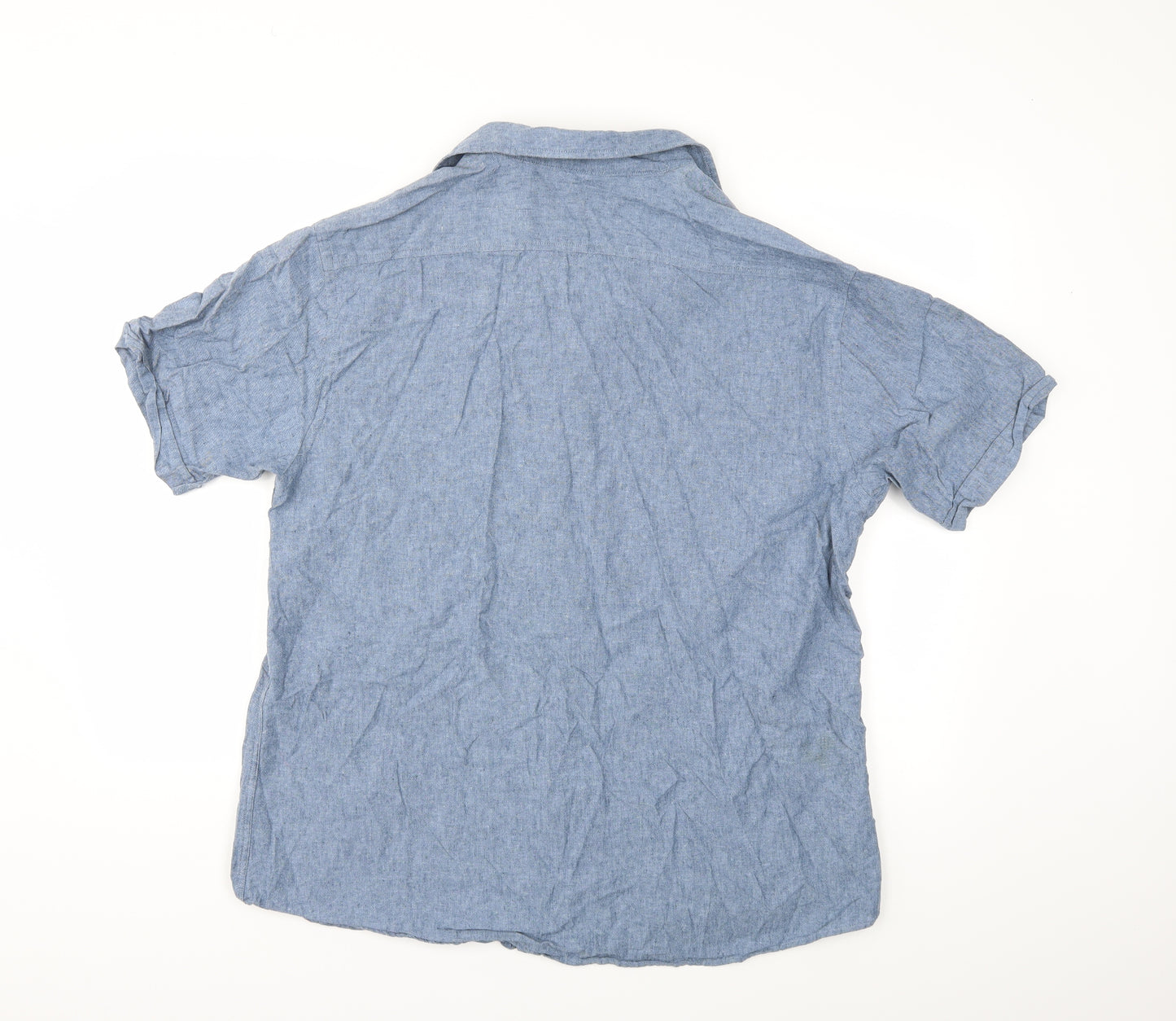 TU Mens Blue    Button-Up Size XL