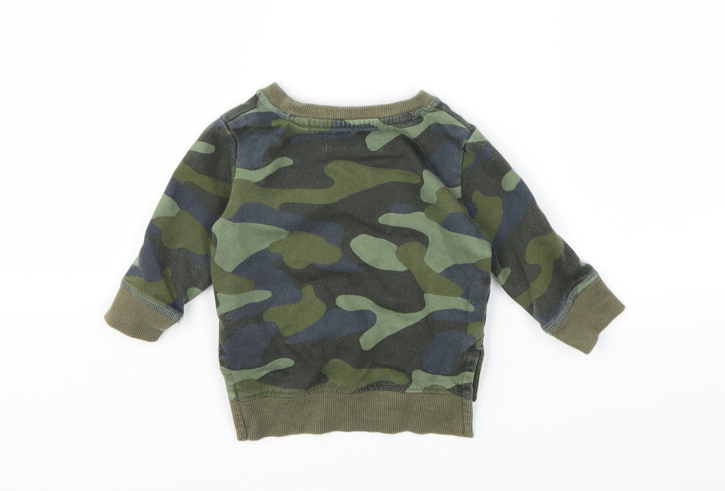 NEXT Baby Green Camouflage  Pullover Jumper Size 3-6 Months
