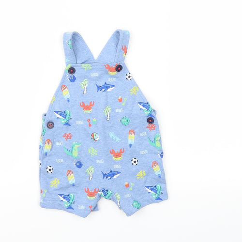 Preworn Baby Blue   Dungaree One-Piece Size 3-6 Months