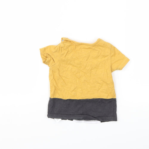 F&F Baby Yellow   Basic T-Shirt Size 3-6 Months