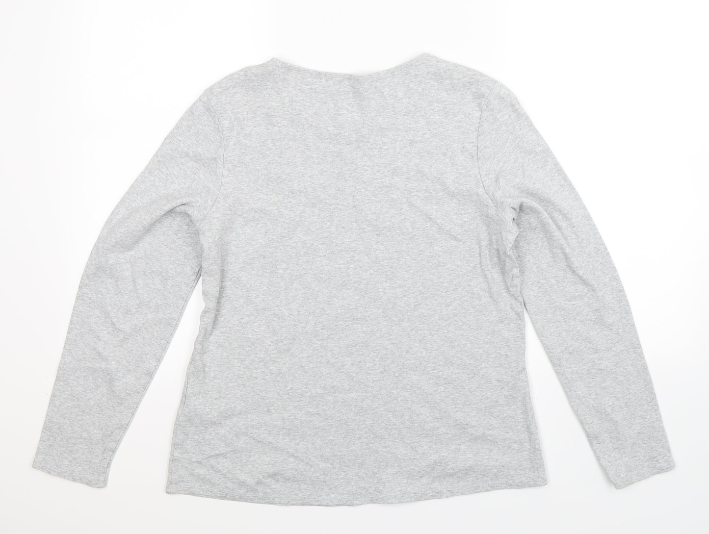 Marks and Spencer Womens Grey   Basic T-Shirt Size 18