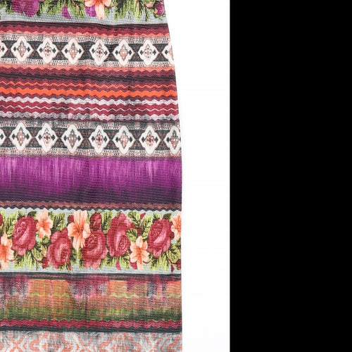 Kiah Womens Multicoloured Floral  Bodycon  Size 10