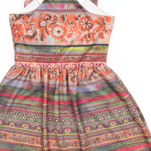 Kiah Womens Multicoloured Striped  Fit & Flare  Size 12
