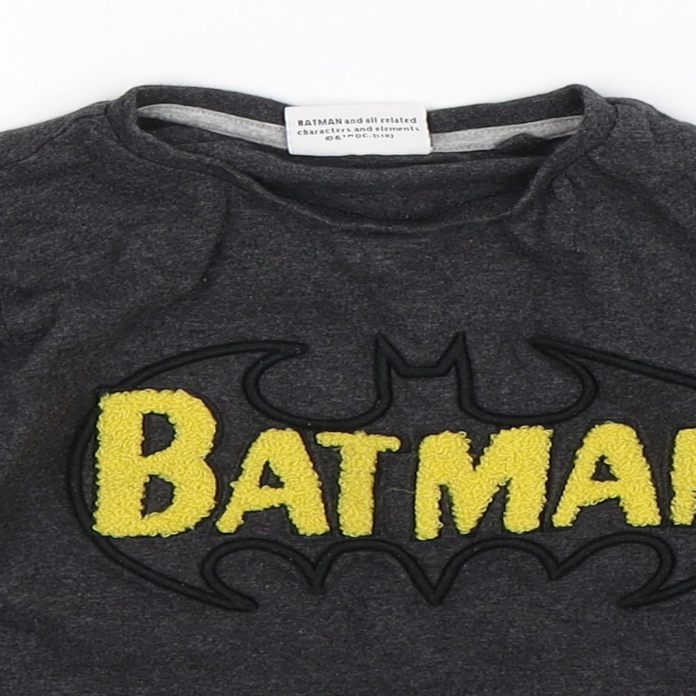 NEXT Boys Grey   Basic T-Shirt Size 3-4 Years  - Batman