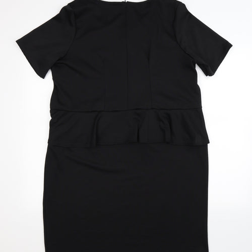 Kiah Womens Black   Bodycon  Size 20
