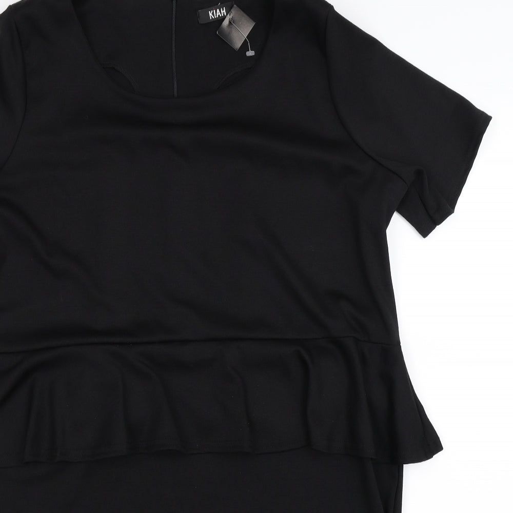 Kiah Womens Black   Bodycon  Size 20