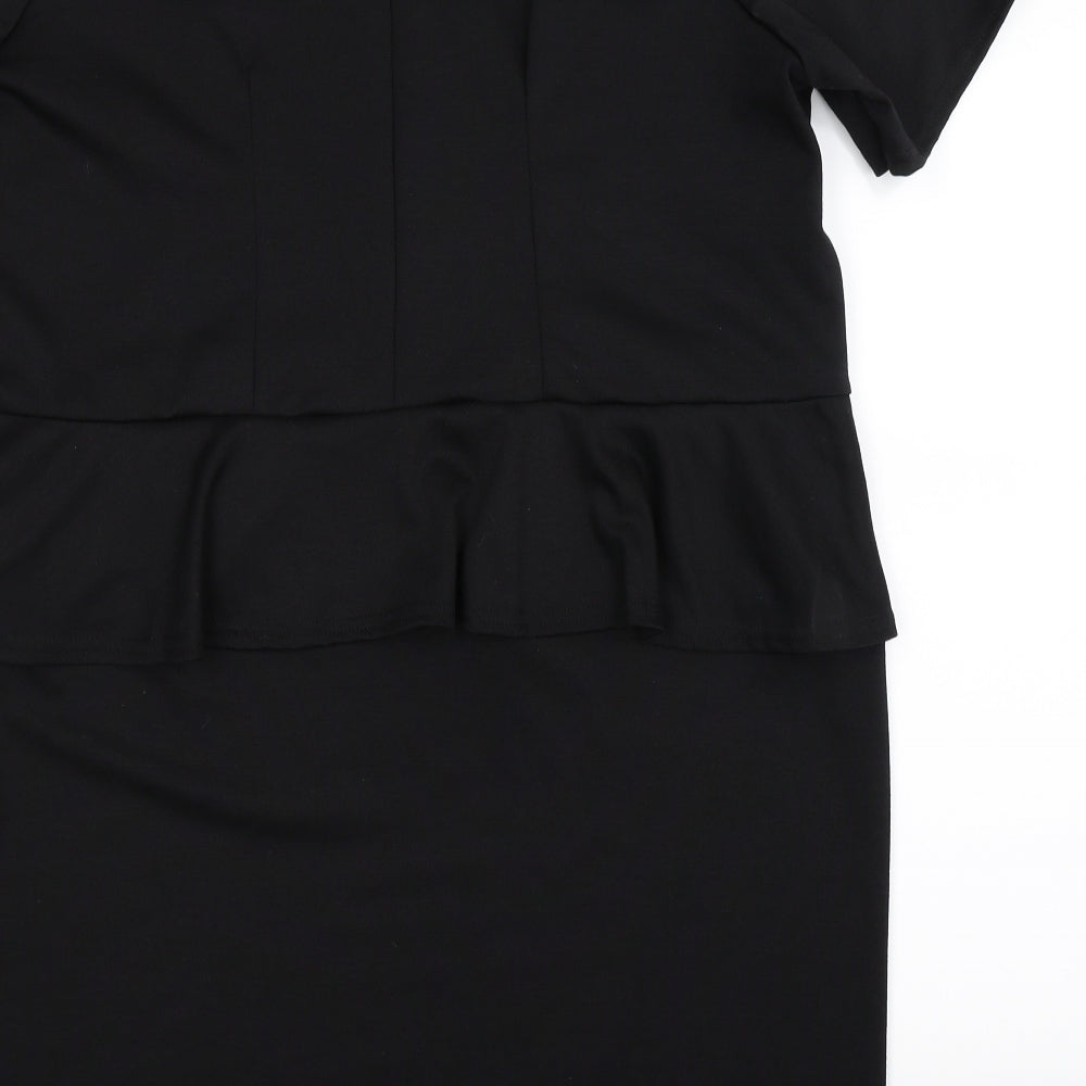 Kiah Womens Black   Bodycon  Size 20