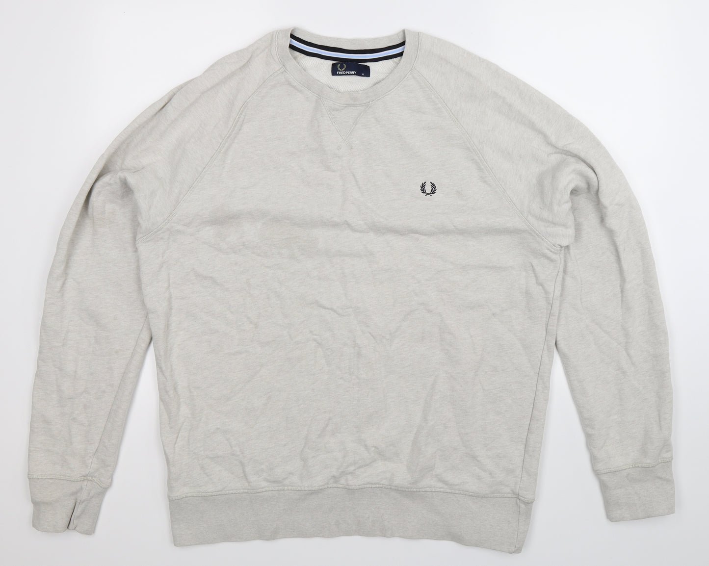 Fred Perry Mens Grey   Pullover Sweatshirt Size XL