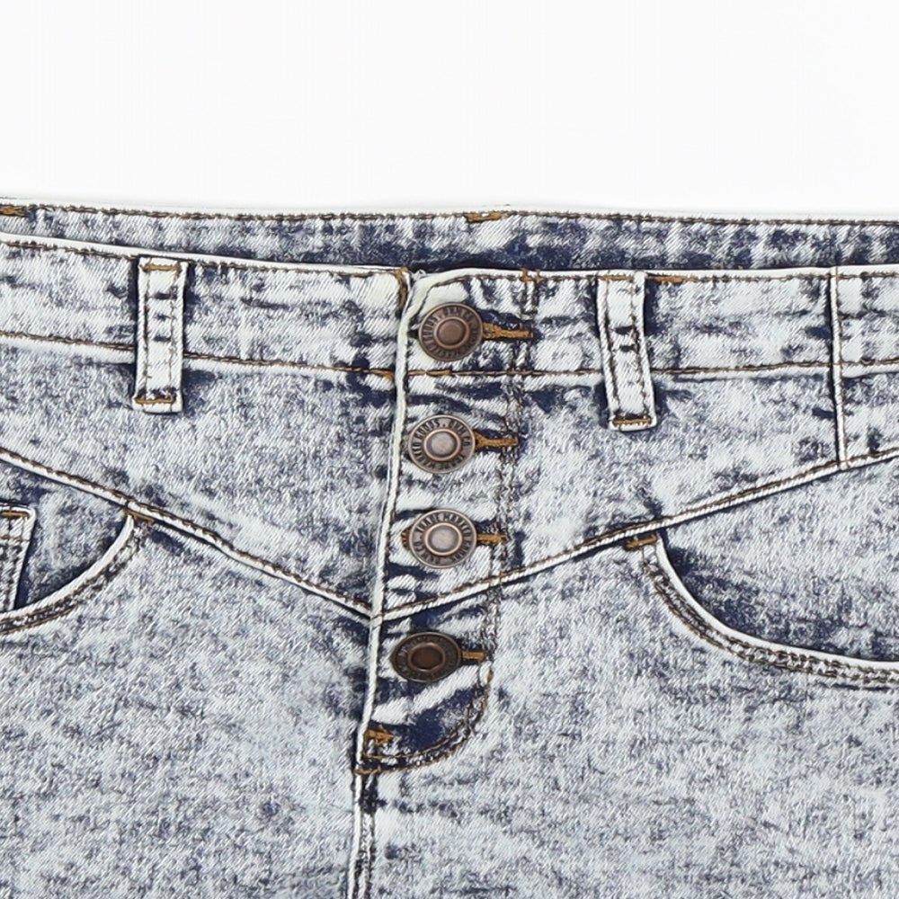Denim Co Womens Blue  Denim Hot Pants Shorts Size 10