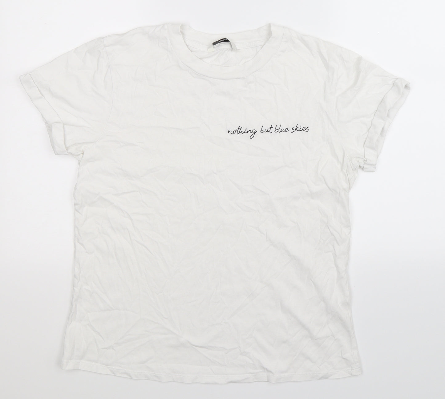 George Womens White   Basic T-Shirt Size 14