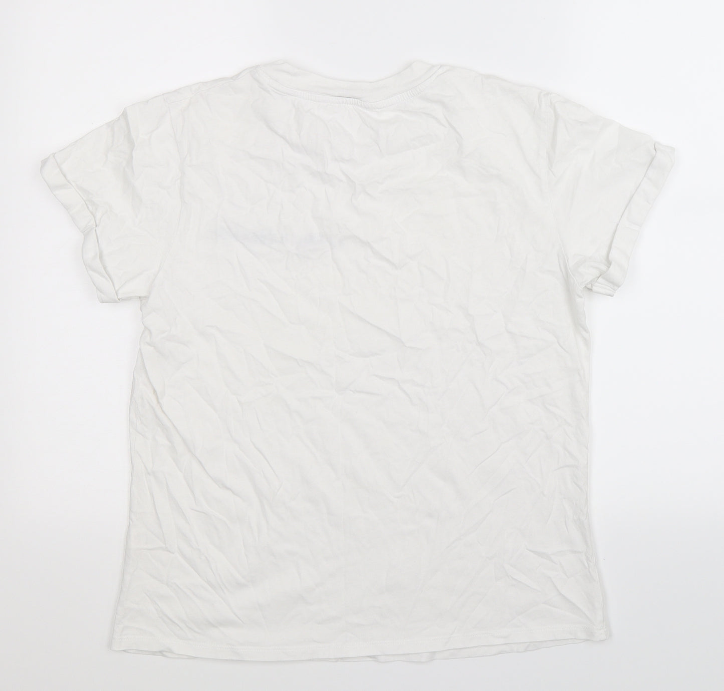 George Womens White   Basic T-Shirt Size 14