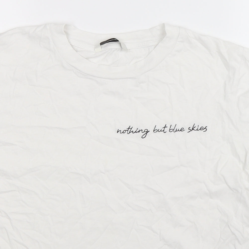 George Womens White   Basic T-Shirt Size 14