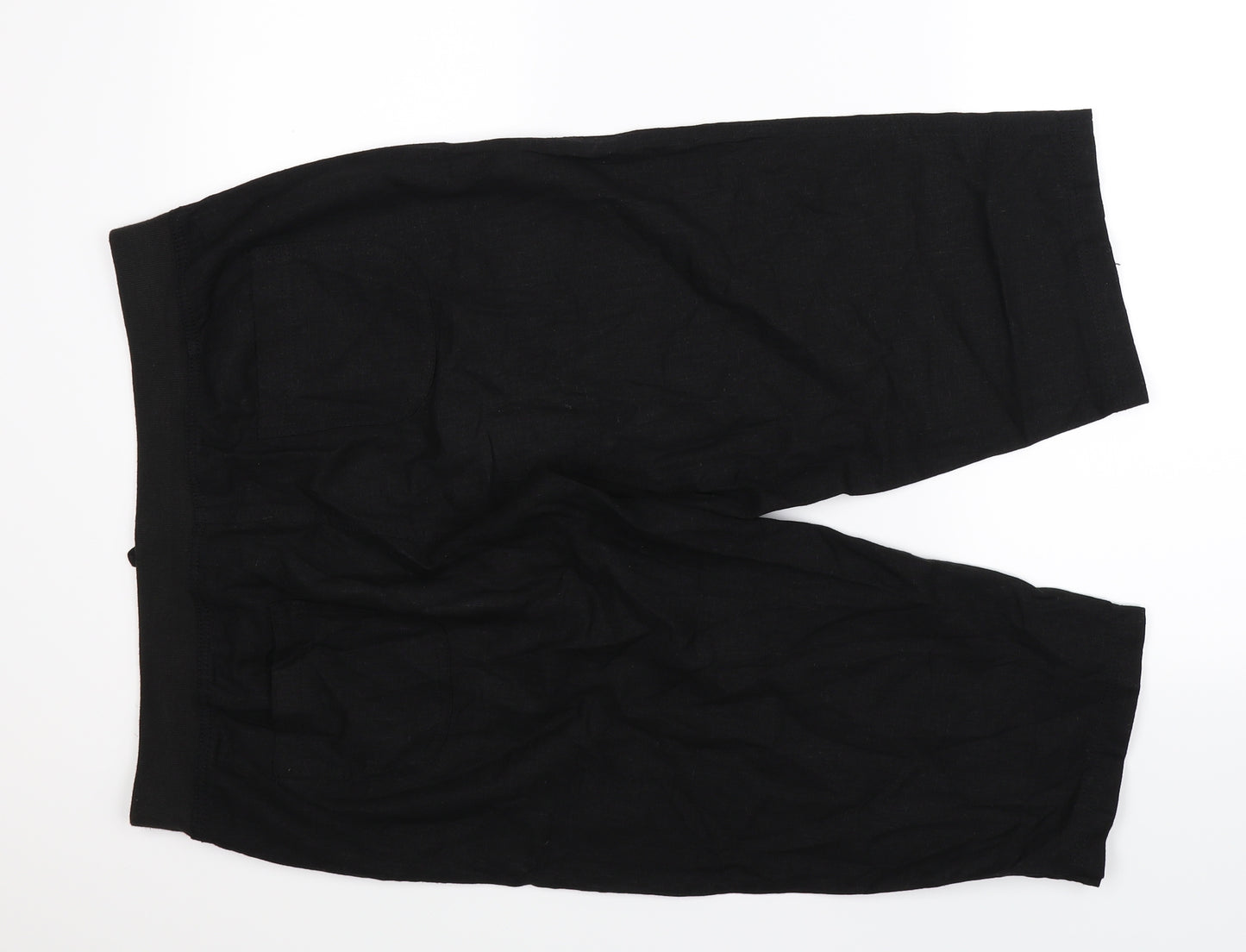 Preworn Womens Black   Cropped Trousers Size 18 L20 in