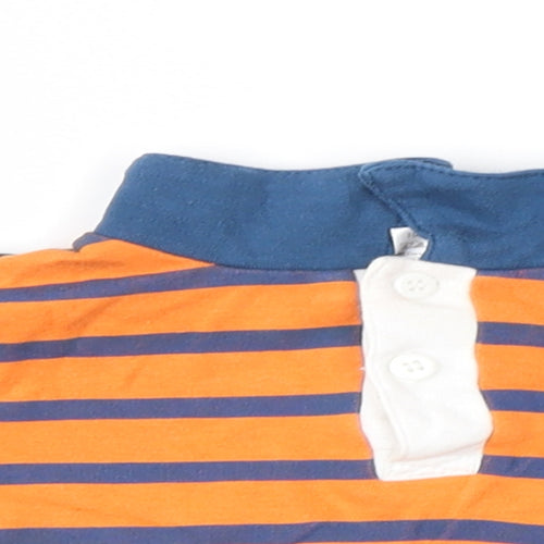 Eddie & Ella  Orange Striped  Basic Button-Up Size 9-12 Months