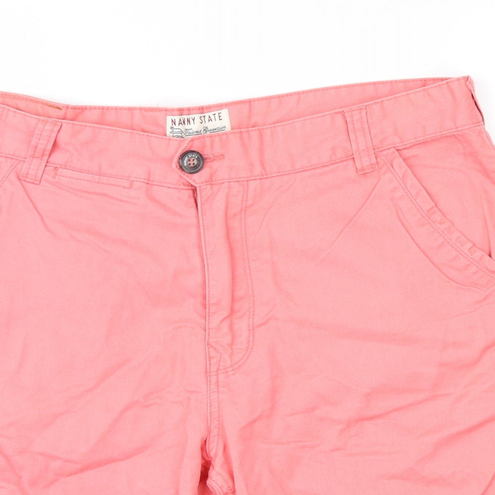 Nanny State Mens Pink   Chino Shorts Size 32 in