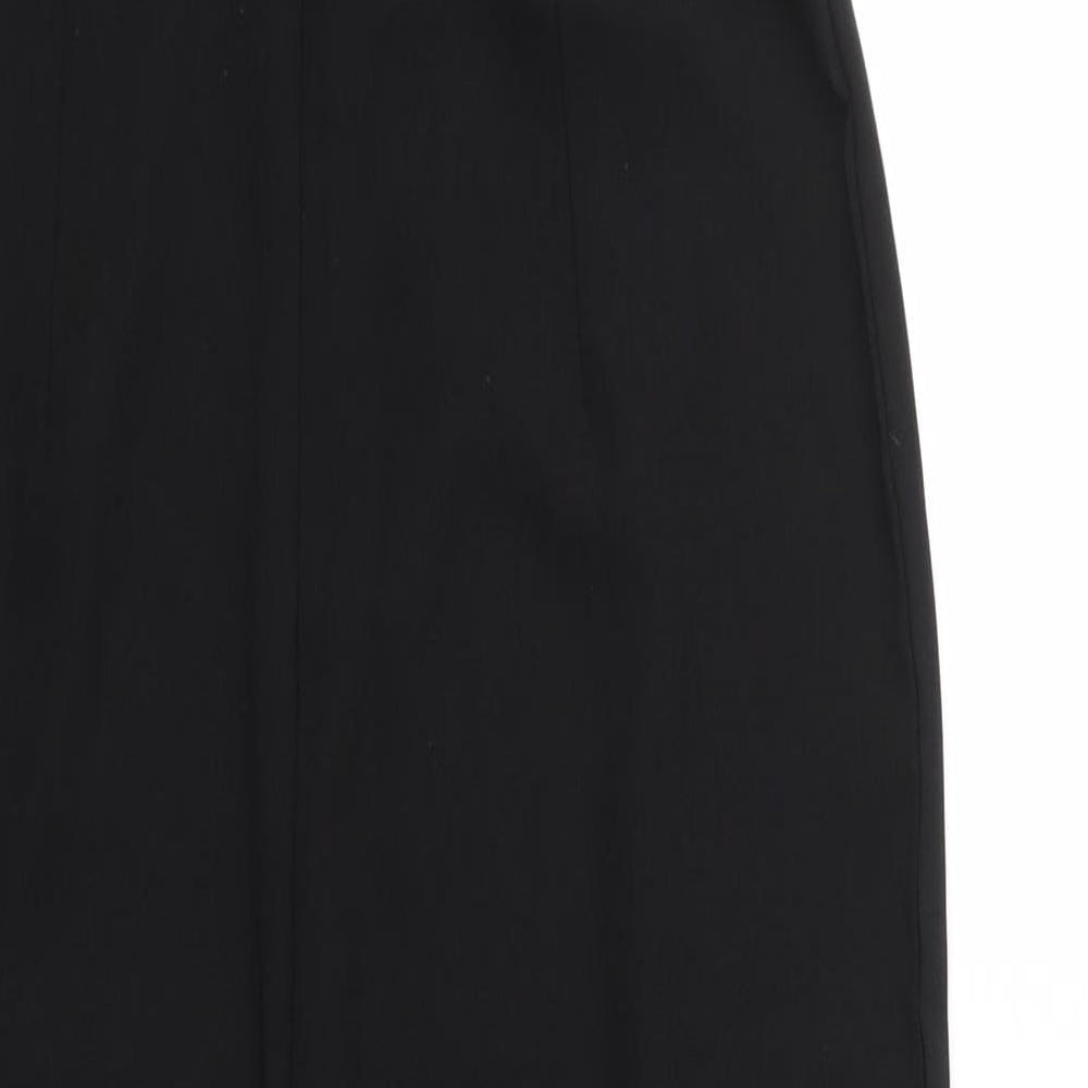 Boohoo Womens Black Floral  Trousers One-Piece Size 10 L30 in