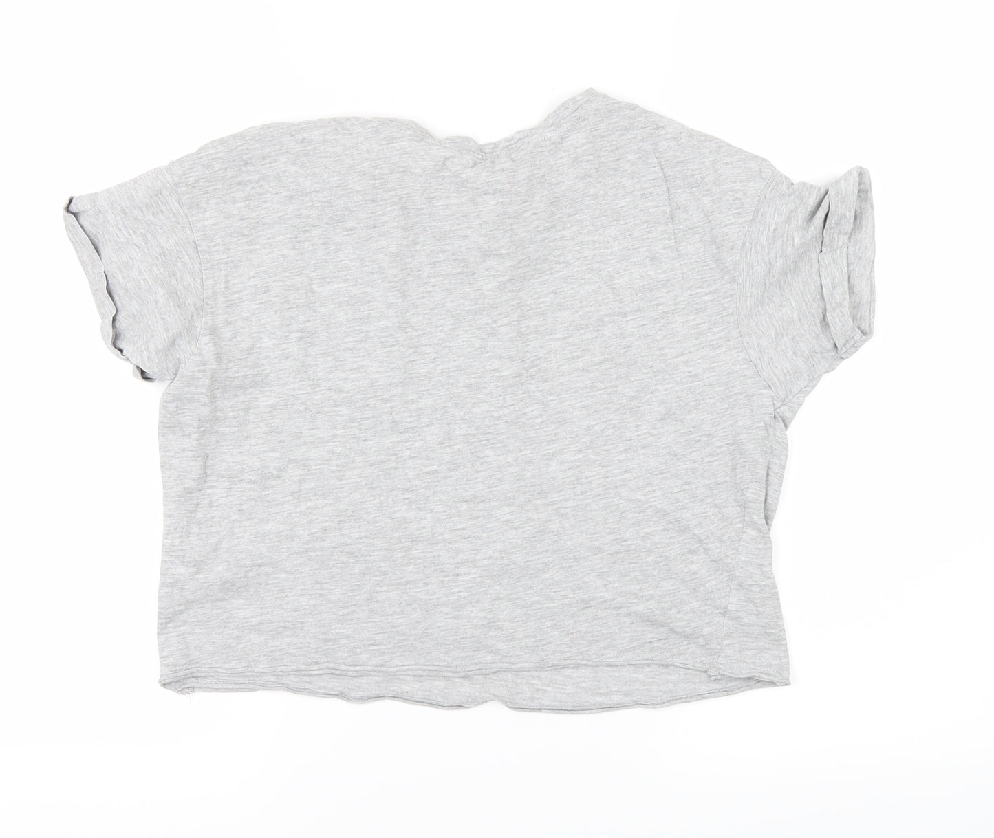 New Look Girls Grey   Cropped T-Shirt Size 12-13 Years
