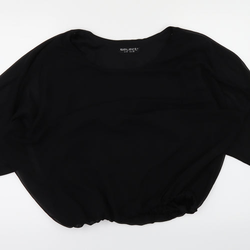 Select Womens Black   Basic T-Shirt Size 10