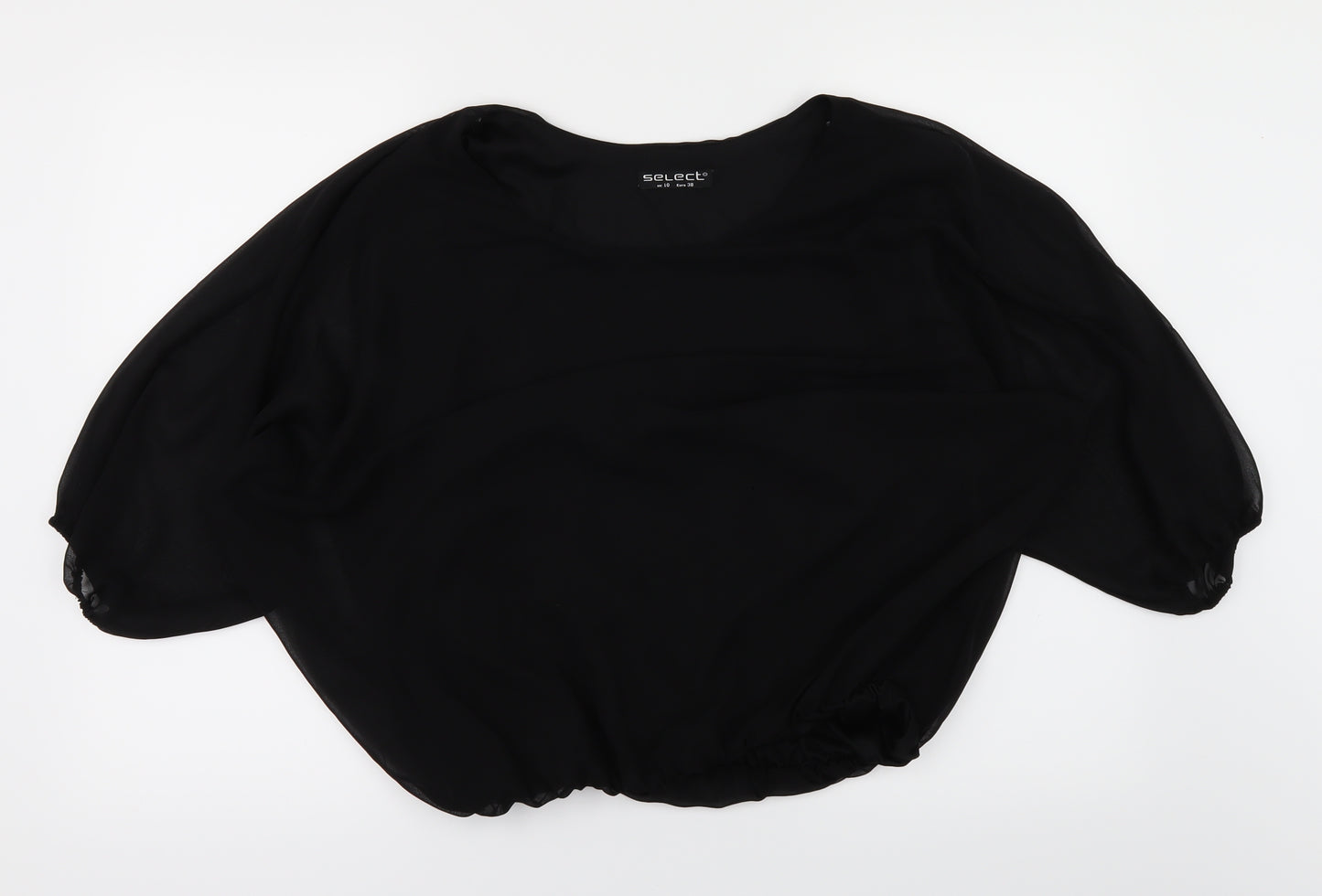 Select Womens Black   Basic T-Shirt Size 10