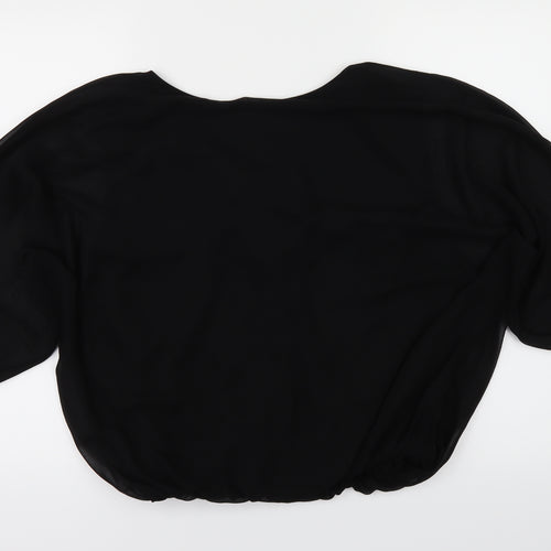 Select Womens Black   Basic T-Shirt Size 10