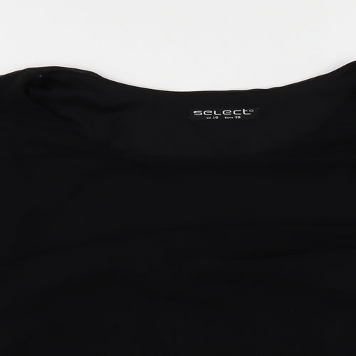 Select Womens Black   Basic T-Shirt Size 10