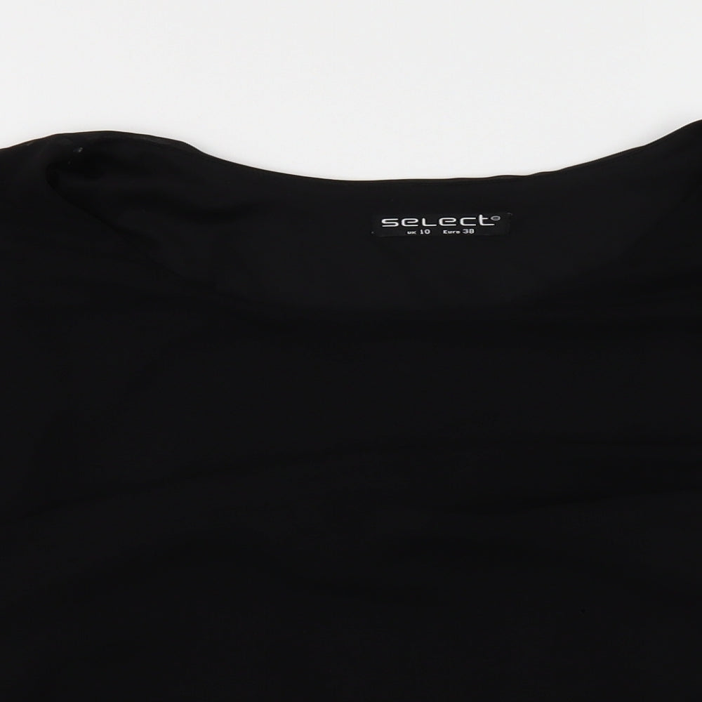 Select Womens Black   Basic T-Shirt Size 10