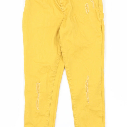 DenimCo Girls Yellow   Skinny Jeans Size 6-7 Years