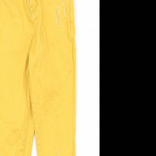 DenimCo Girls Yellow   Skinny Jeans Size 6-7 Years