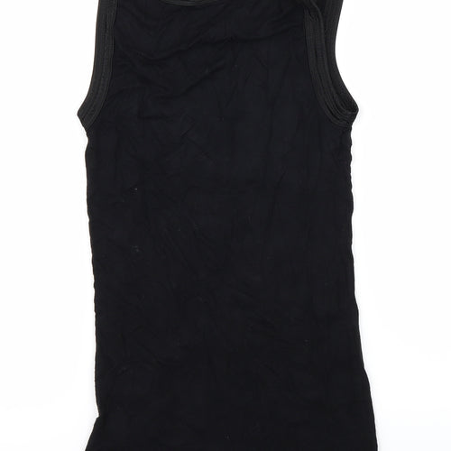 Fransa Womens Black   Basic Tank Size XS