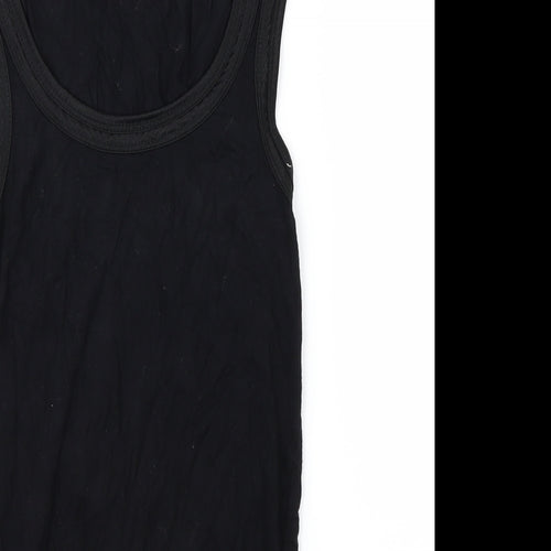 Fransa Womens Black   Basic Tank Size XS