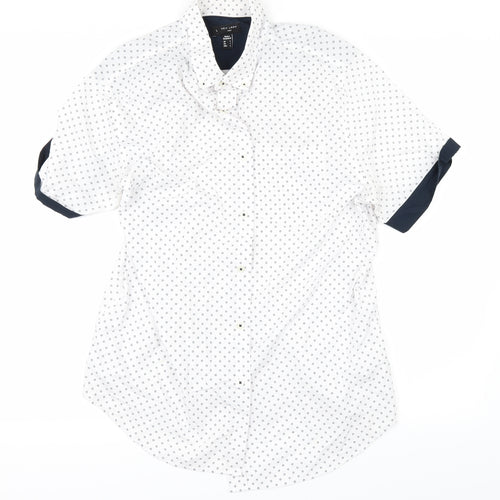 New Look Mens White    Button-Up Size L