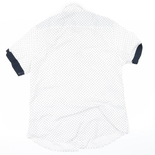 New Look Mens White    Button-Up Size L
