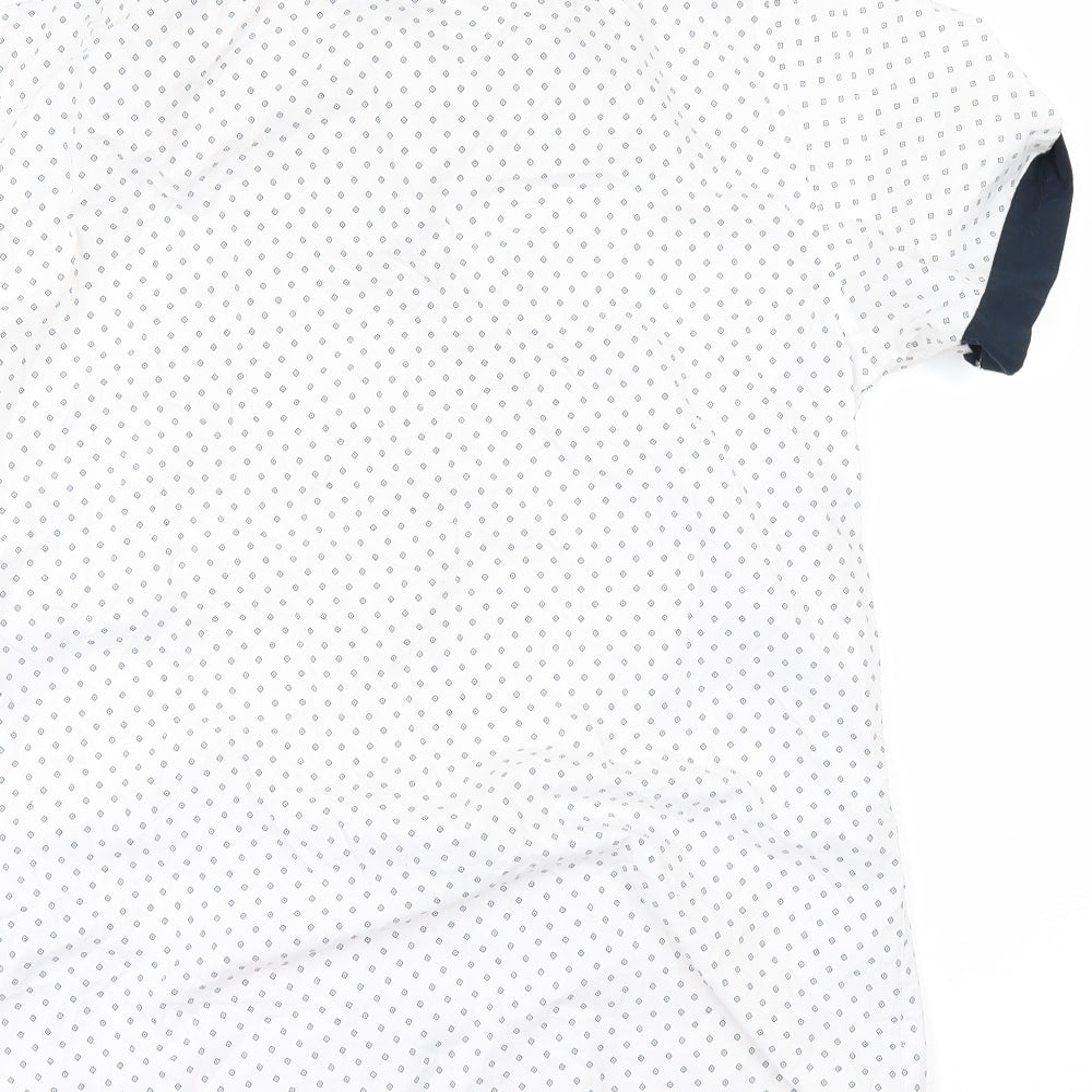 New Look Mens White    Button-Up Size L