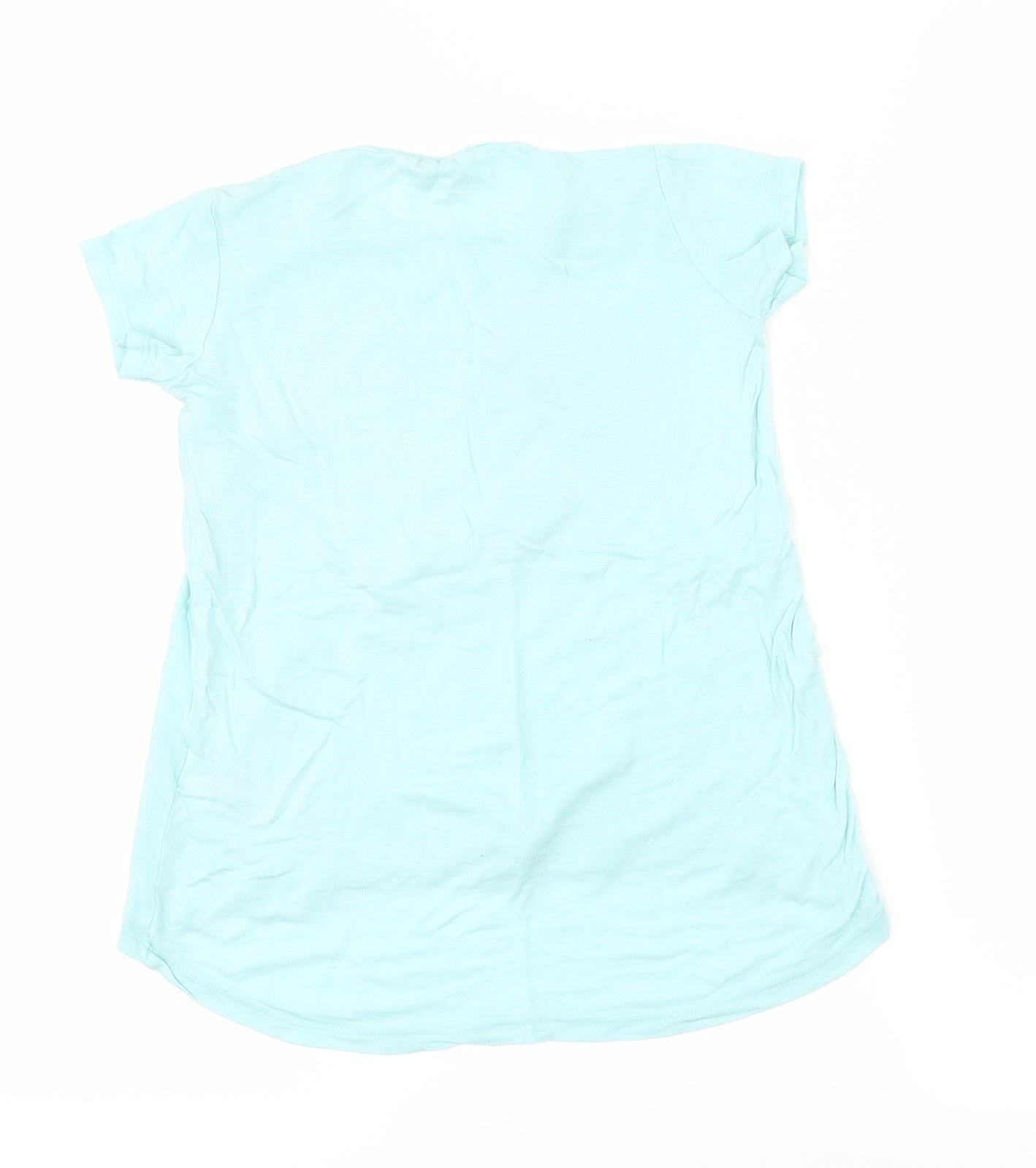 E-vie Girls Blue   Basic T-Shirt Size 7-8 Years