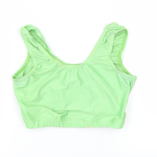 DANCE GEAR Womens Green   Cropped T-Shirt Size 4