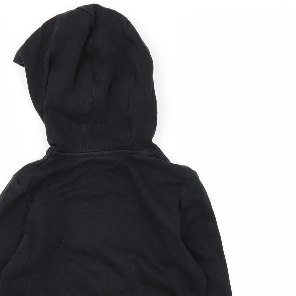 George Boys Black   Full Zip Hoodie Size 6-7 Years