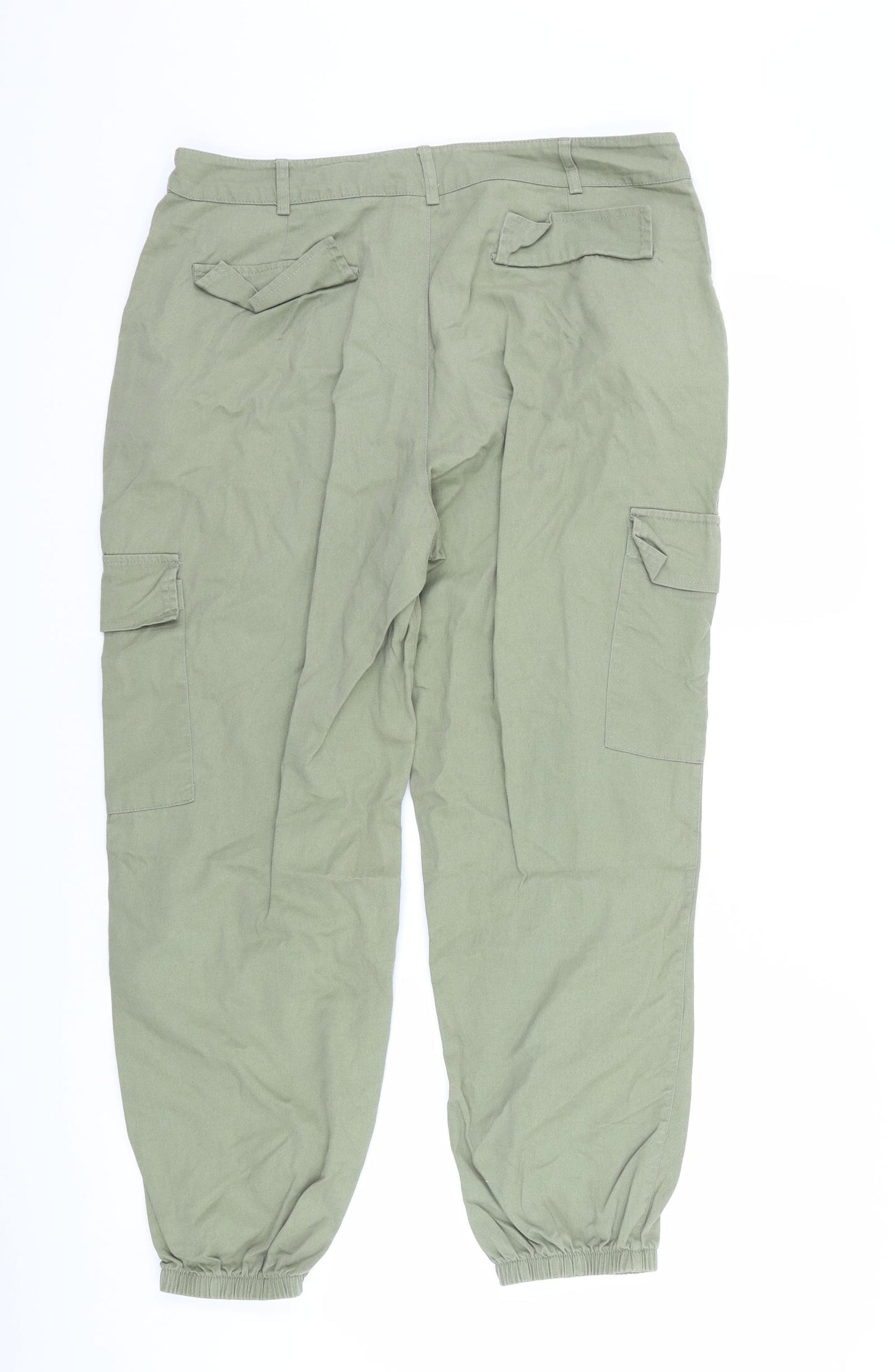 Primark Womens Green   Cargo Trousers Size 14 L26 in